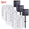 42M400Leds Solar LED Licht Außen Lichterkette Garten Solar Lichterkette Wasserdicht Weihnachts Gartendekoration Außen