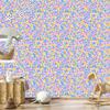 Lavender and Azure Flowers Wallpaper for Living Room and Bedroom 50x1000