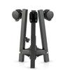 Heavy-Duty Foldable Floor Light Stand with Pulley for Studio Live-Streaming Tripod Flash Mount