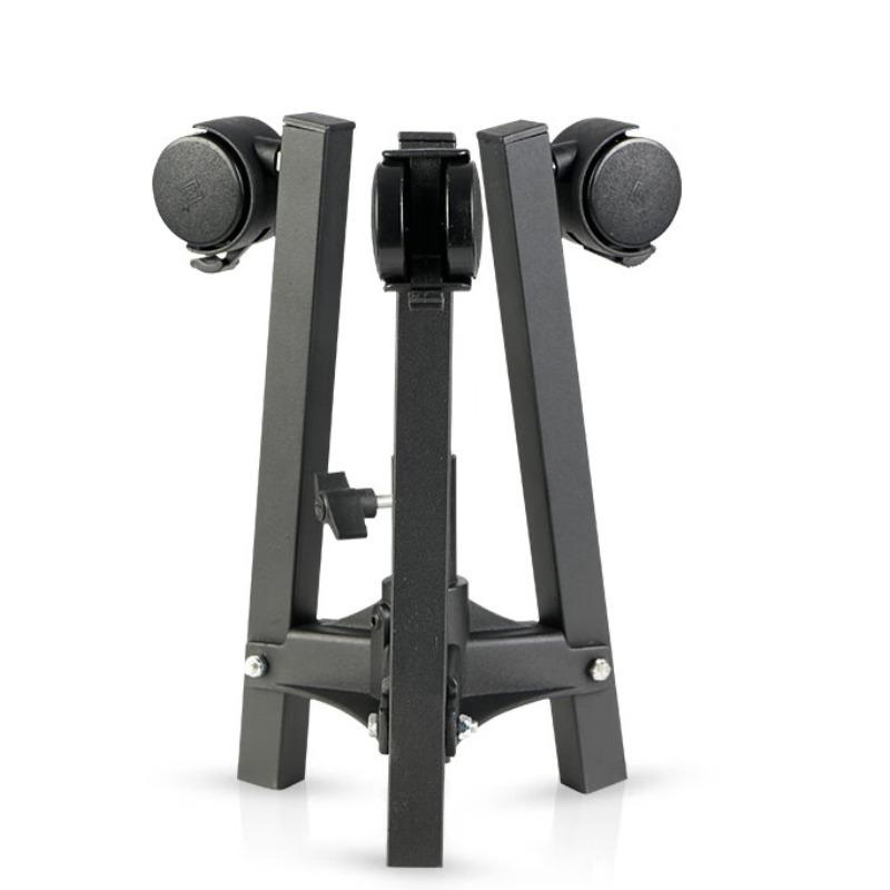 Heavy-Duty Foldable Floor Light Stand with Pulley for Studio Live-Streaming Tripod Flash Mount
