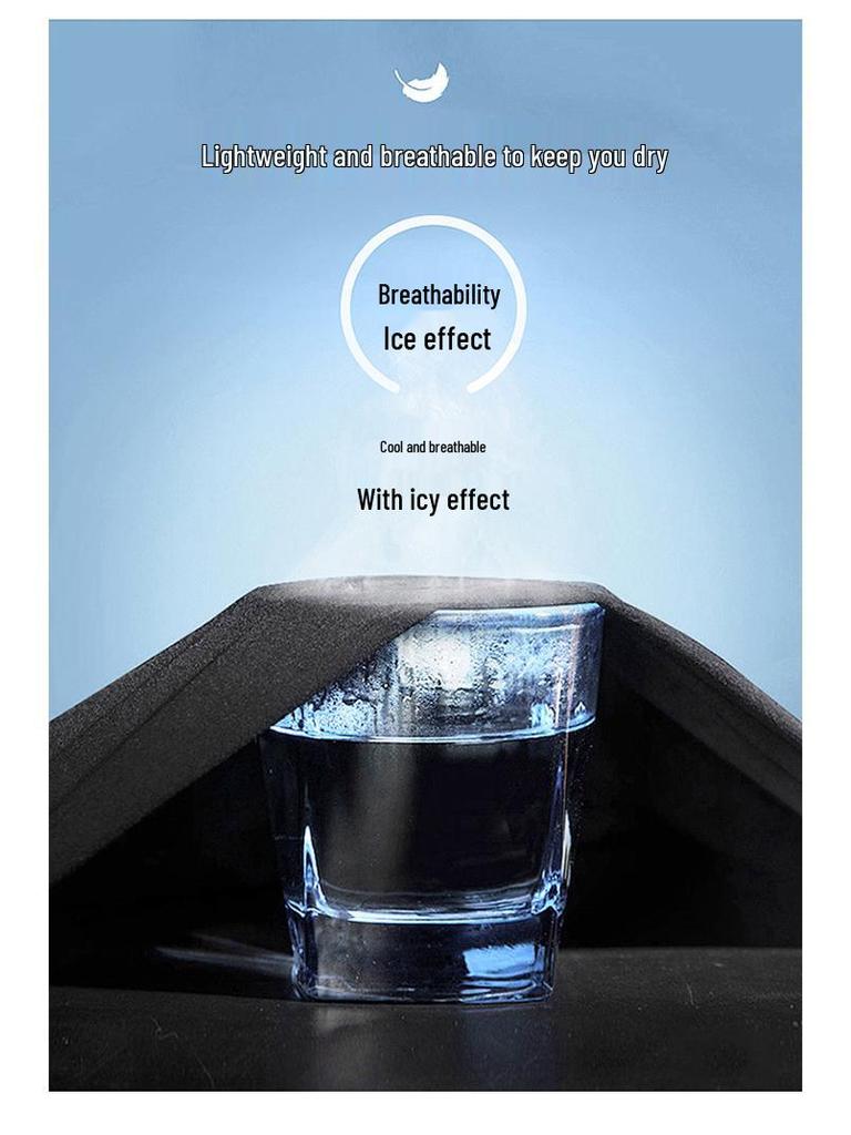 Men's Ice Silk Quick-Dry Pants - Summer, Breathable, High-Elastic, Loose-Fit, Cuffed Sports Trousers