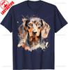 Watercolor Dachshund TShirt Unisex Unisex Summer Cotton Printed TShirt Casual Streetwear Clothes Classic Outdoors Breathable Tops