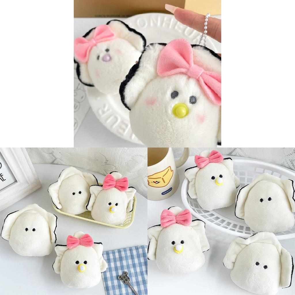 Plush Oyster Keychain Mini Stuffed Toy Short Plush With Pp Cotton Yellow**