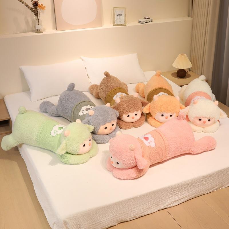 Large Sweater Lying Down Sheep Doll Plush Toy Sheep Doll Home Pillow Girl Soothing Doll