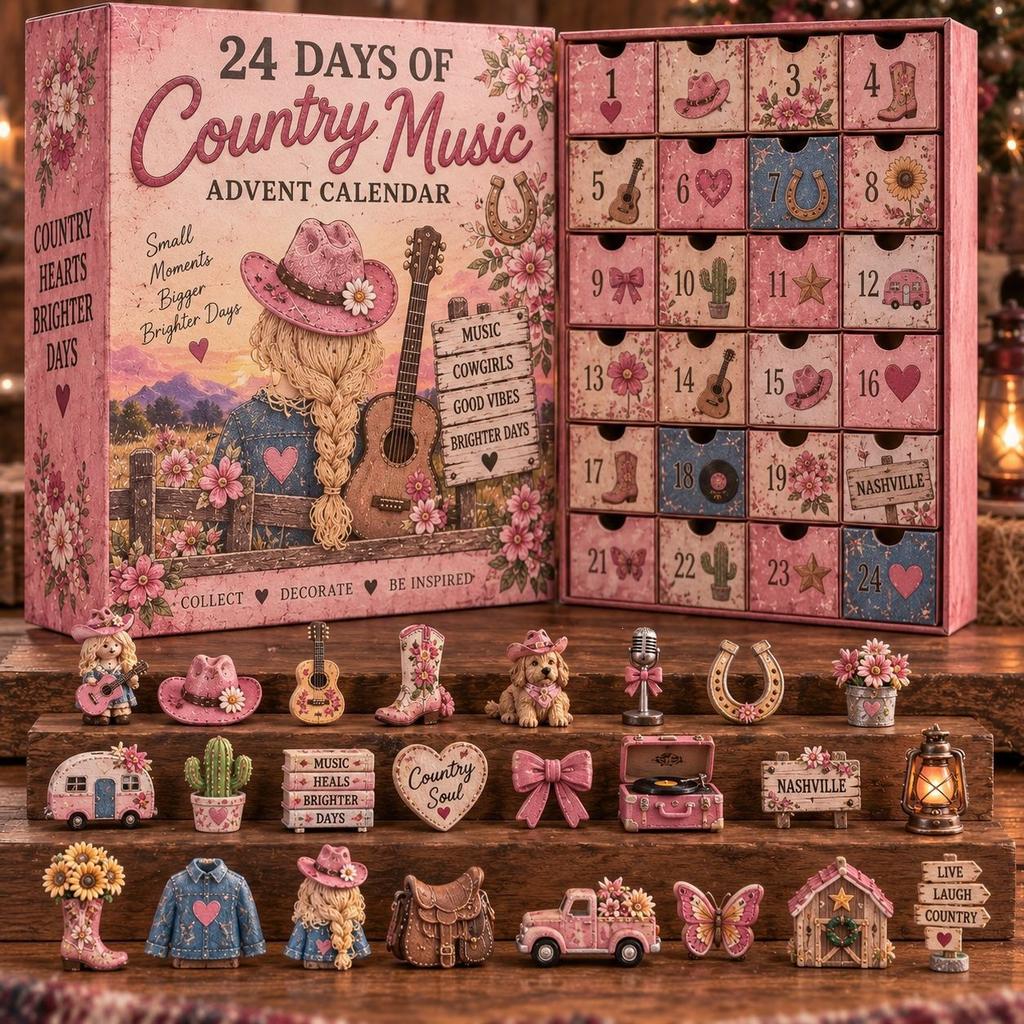 Dolly Advent Calendar 2026 Memorial 24 Days Christmas Countdown Calendar,Country Music Legend Dolly Memorial Advent Calendar