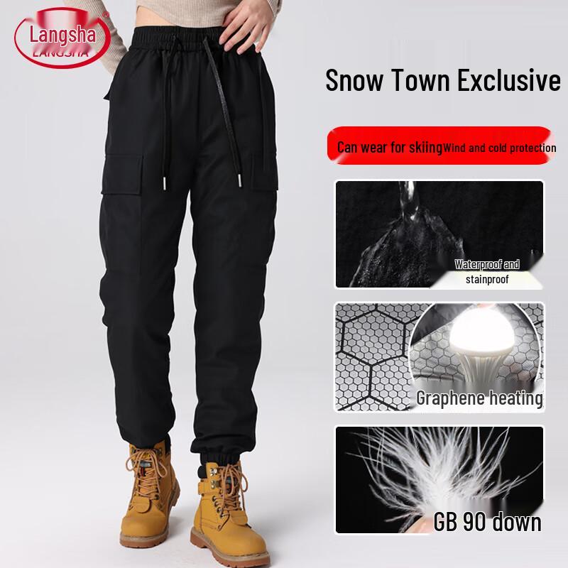 

Langsha Women s Ski Down Pants XL