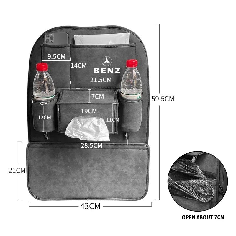 Autositz-Rücken-Aufbewahrungs-Organizer-Tasche für Mercedes Benz W211 W204 W210 CLA GLA Multifunktionale Aufbewahrungsbox Tasche zum Verstauen und Aufräumen