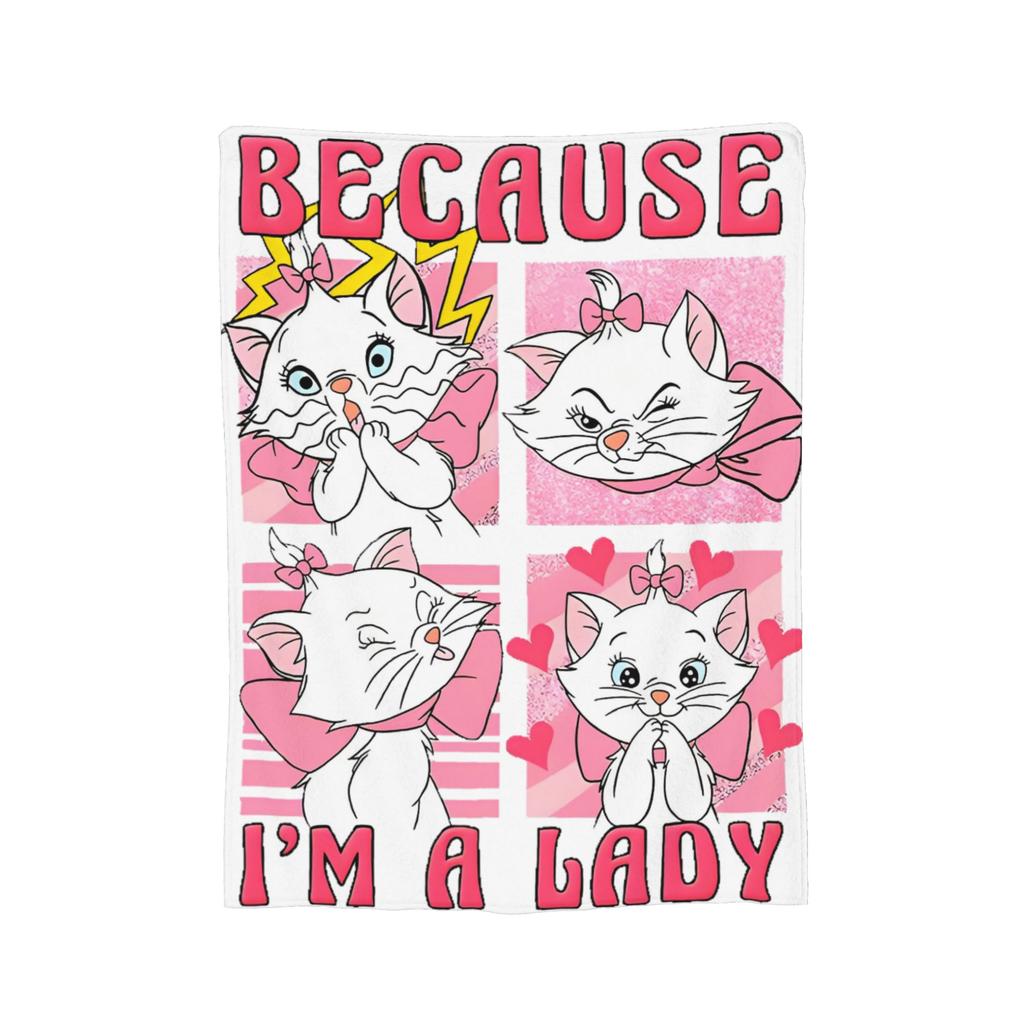 Aristocats Marie Cat Blankets Cartoon Flannel Funny Warm Throw Blankets for Bedspread  Winter,