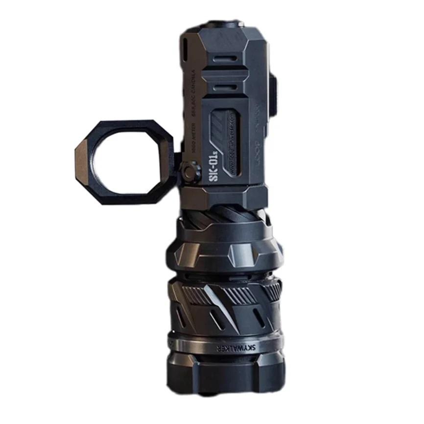 Ultra Bright LOOP SK-01S LEP Flashlight Long Range White Laser Zoom EDC Tactical Torch Strong Light with 18350 Battery