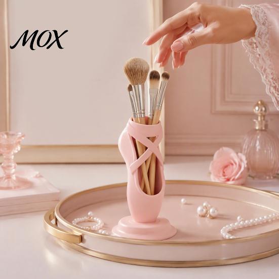 Storage for Cosmetics Tools 3D Printed Ballet Shoe Pen Holder, Decorative Desktop Organizer Stationery Debris Art Supplies, Creative Makeup