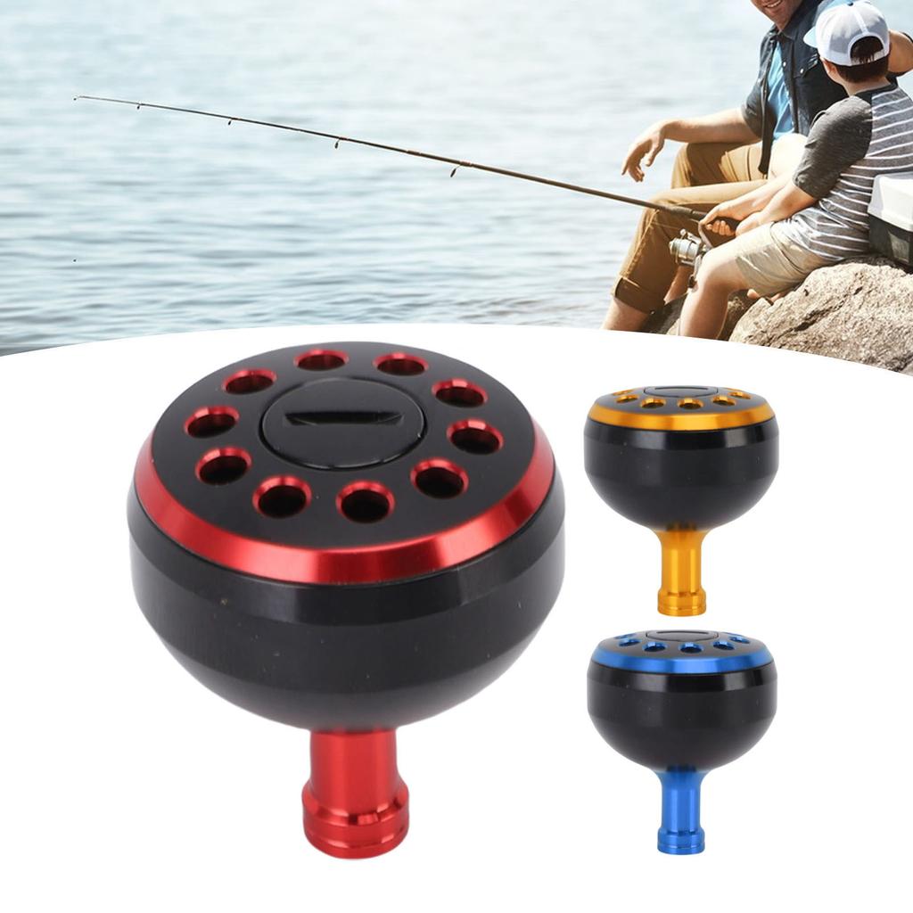 Baitcasting Reel Handle Knob Sturdy Lightweight Aluminium Alloy 38mm Power Knob Rustproof Anti Slip Quick Install for Repair