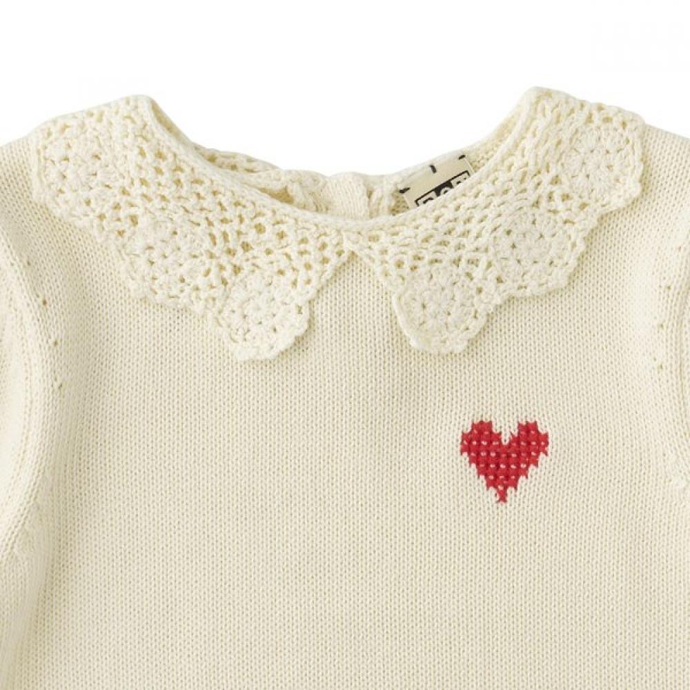 Bonton Lace Collar Sweater 7617t 302 01