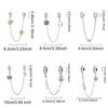 Genuine Copper Butterfly Four Leaf Clover Safety Chain Decorative Charms Bead Elements Suitable For Bracelet Style Necklace Piece Of Jewelry