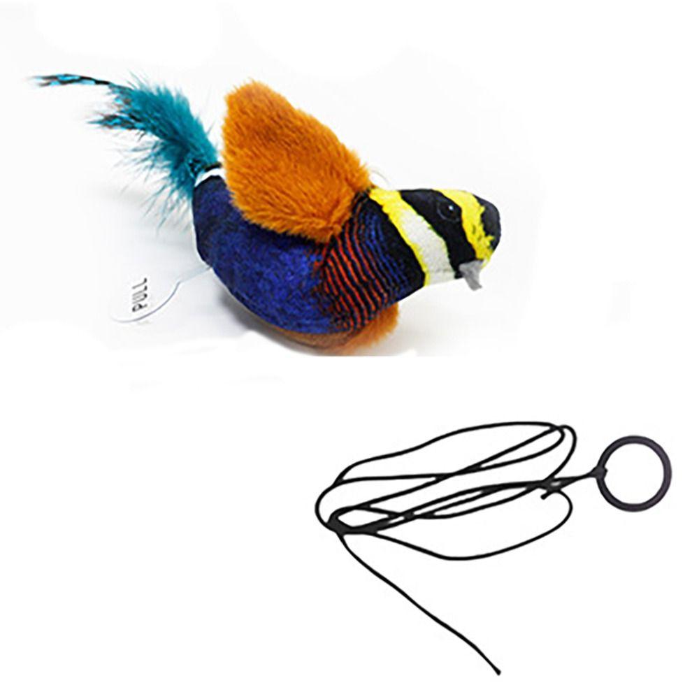 

Звуковая игрушка для кошек Товары для домашних животных Игрушка-дразнилка для кошек Новая игрушка для кошек с птицами разноцветный
