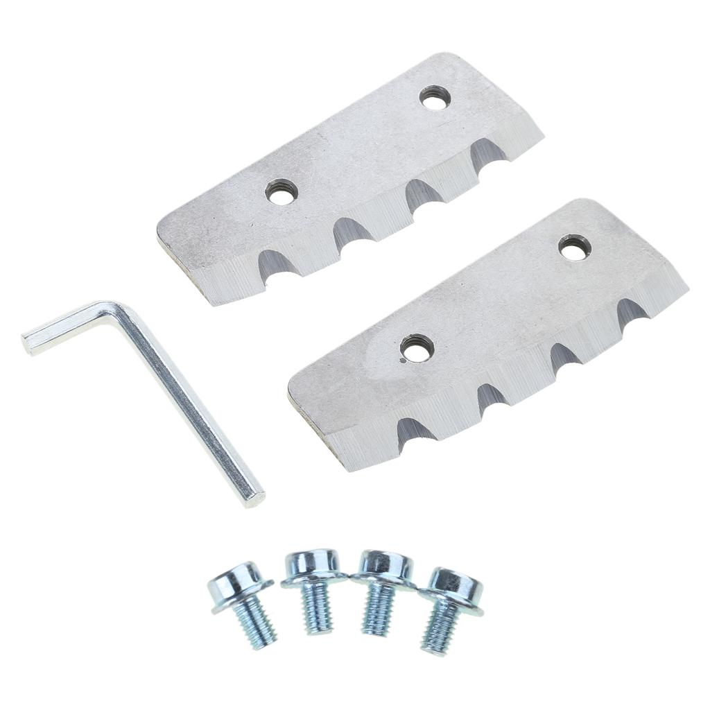 6 Inch Steel Ice Auger Replacement Blades Corrosion Resistant Ice Auger for Efficient Drilling & Long Lasting Sharpness