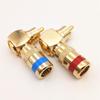 Middle Way Pure Copper 90° L-Shaped RCA Lotus Elbow AV Cable Plug Terminal