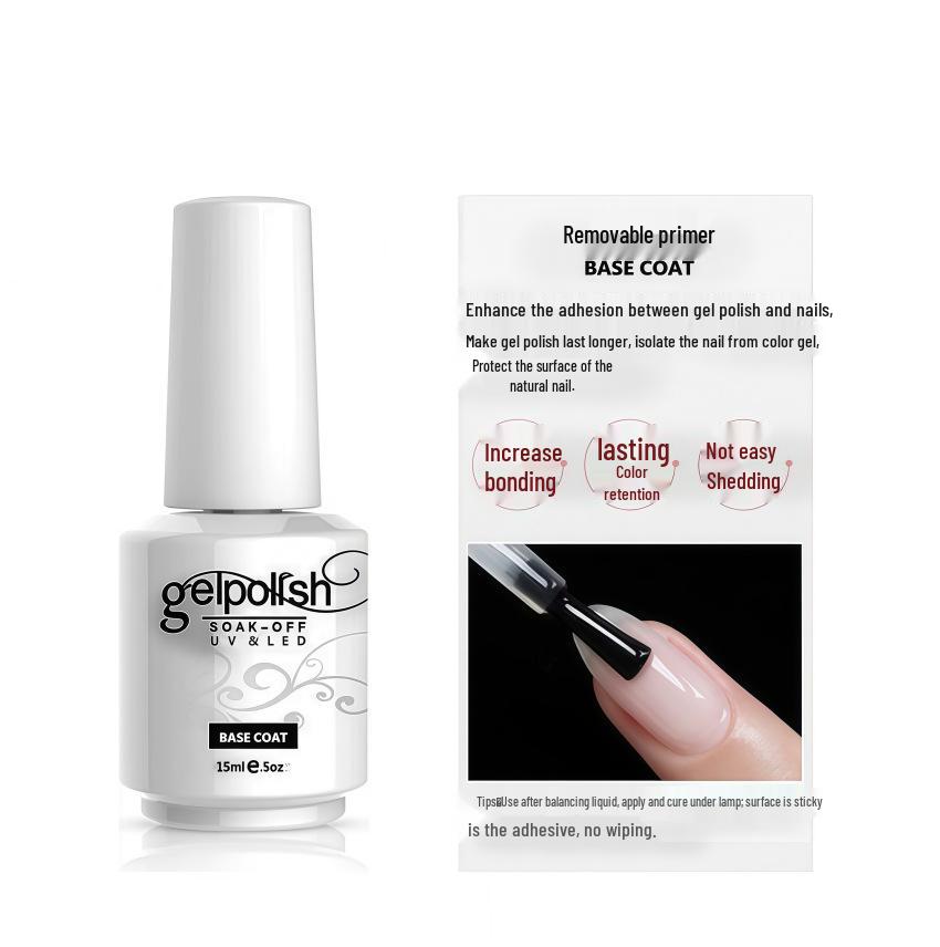 Nail Polish Base & No-Wipe Matte Top Coat - Long-Lasting Gel Formula