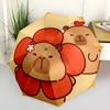 1pc Flower Capybara Automatic Open/Close Umbrella, Folding Compact Umbrella with Lightweight Design for Women/Men yy251011052