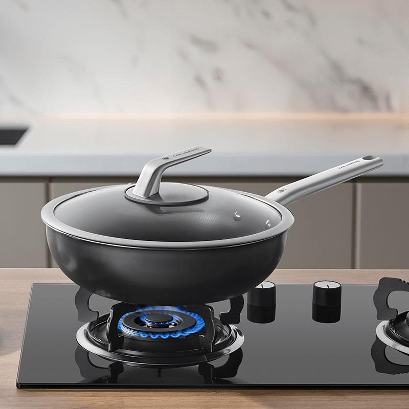 Three-Headed Eagle Titanium Non-stick Frying Wok