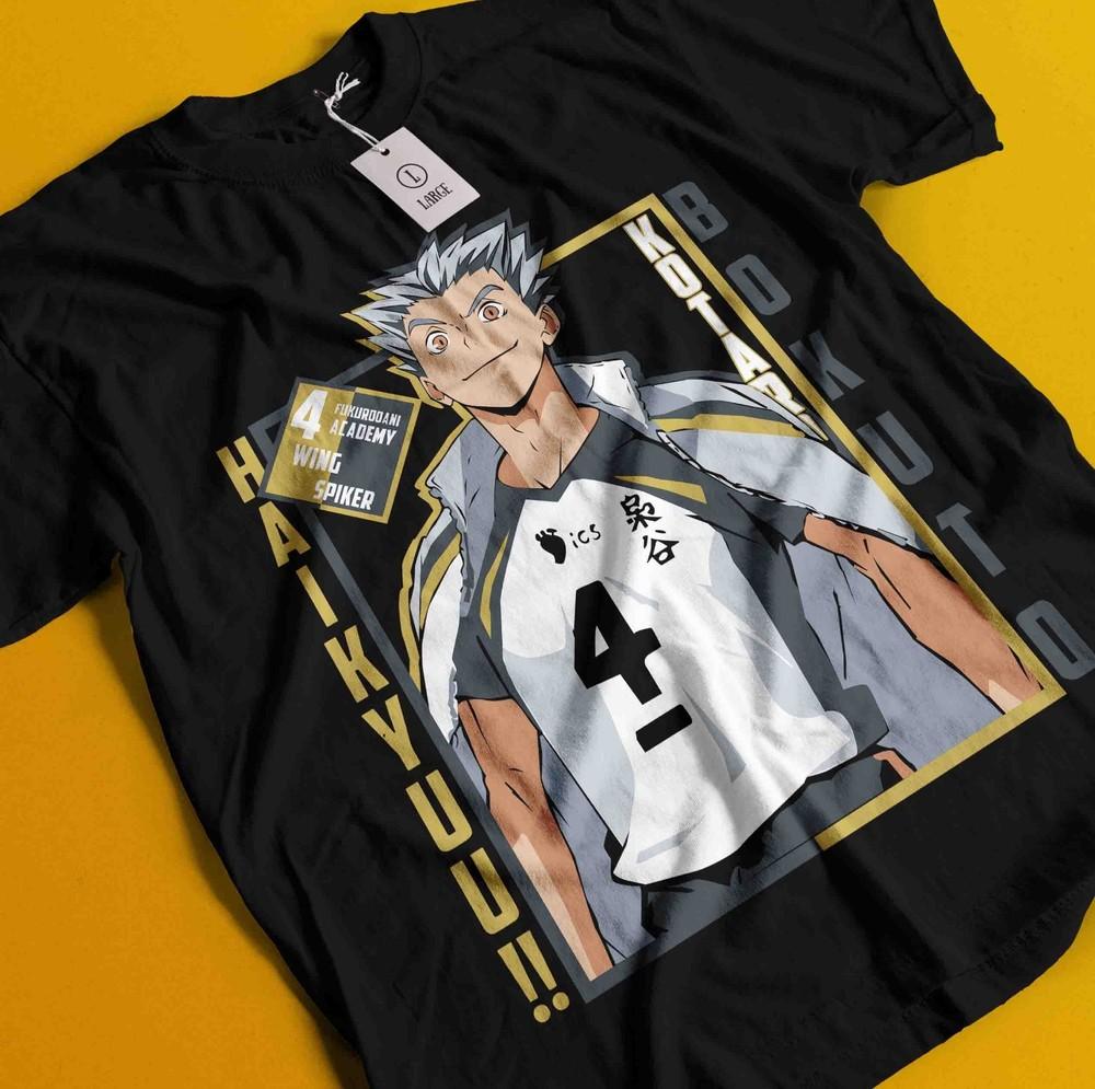 

Haikyuu Shirt Shoyo Hinata Tshirt Kageyama Tsukishima Anime Kuroo Kenma T-Shirt 3XL