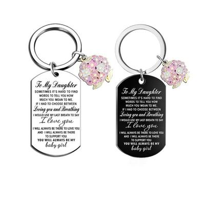 Stainless Steel Engraved Keychain - Mother's Day, Valentine's Day, Christmas Gift
