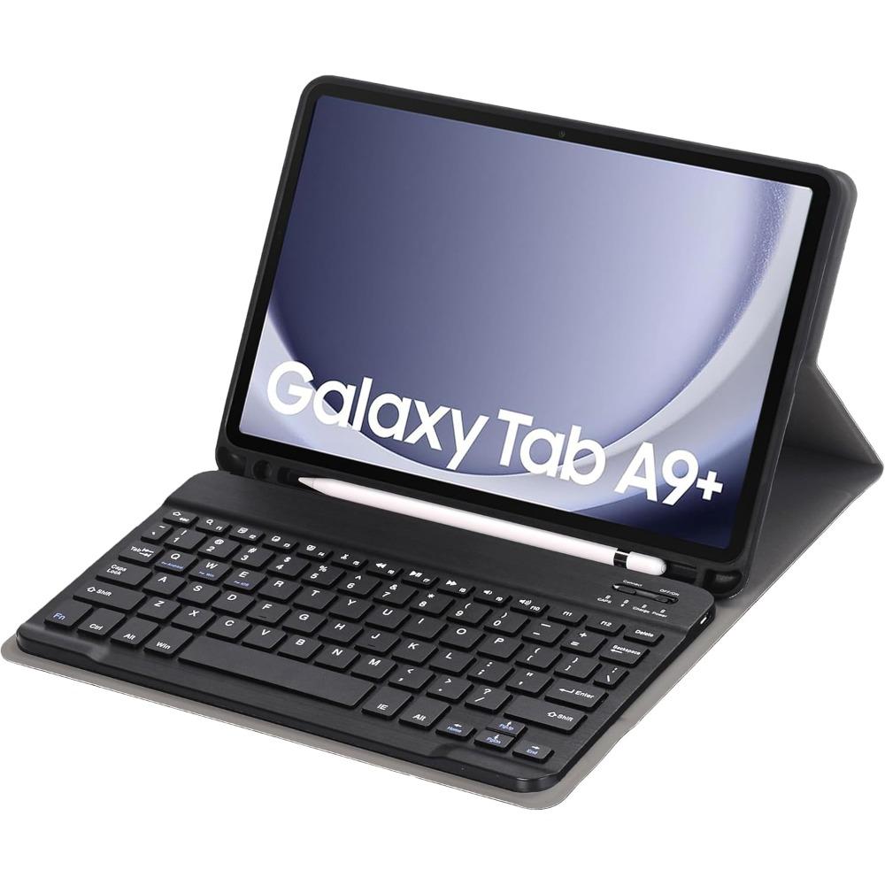 Slim candy-colored keyboard protective case for Samsung Galaxy Tab A9 Plus 11-inch 2023 model (SM-X210/X216/X218), with S Pen slot