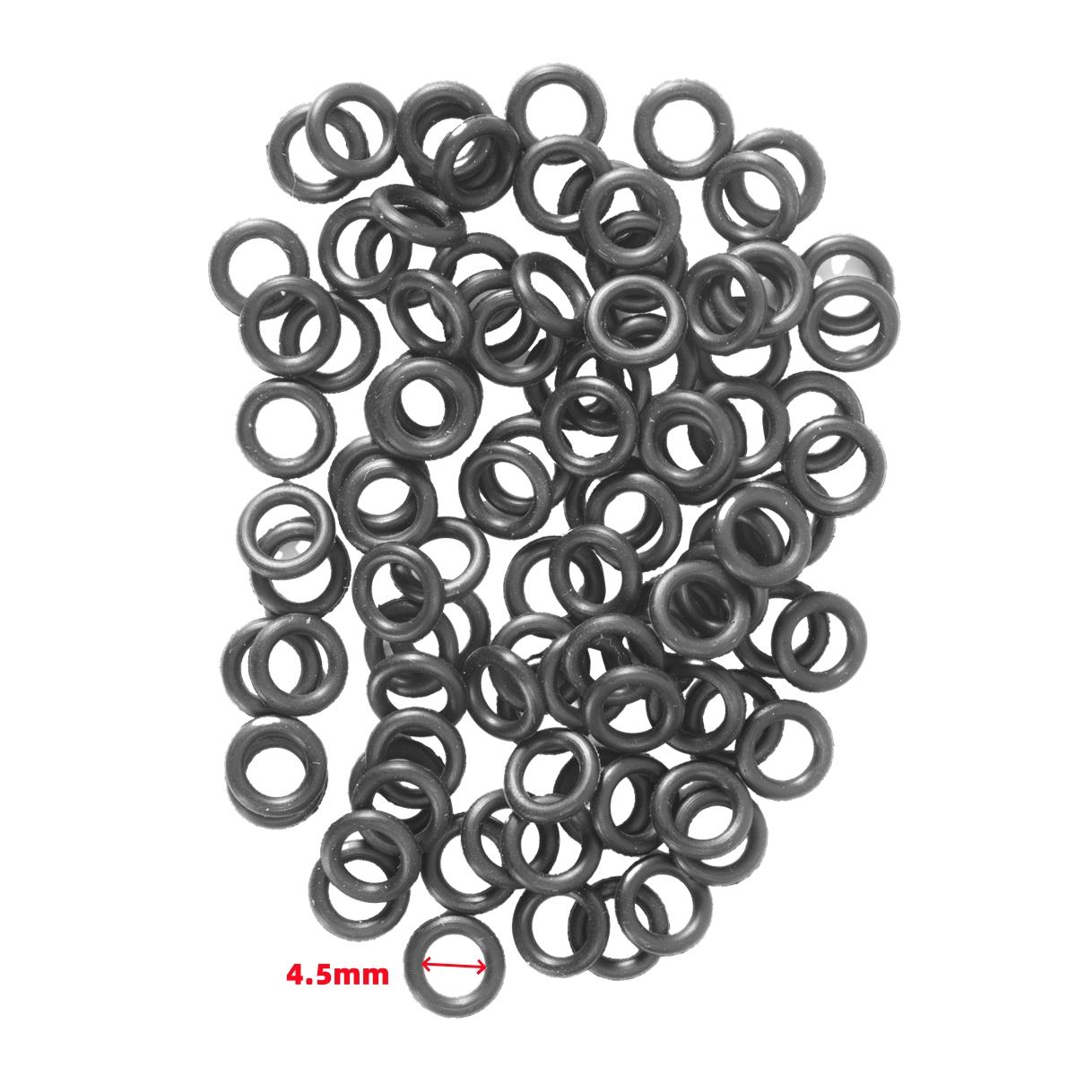 

100/200/500Pcs Rubber O-ring Special for 3/16 (4.5mm) Misting Nozzle Garden Fogging Disinfection Dust Removing System Fittings 100Pcs чёрный