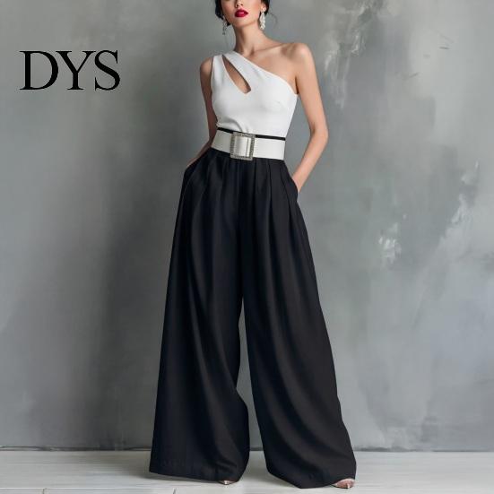 Casual Women Bottoms Pants High Waist Pure Color Oversized Wide Leg Trousers with Belt Pockets Loose Fit Business Soft Breathable