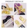 Fashion Pearl Fixed Strap Charm Safety Pin Brooch Beaded Cardigan Clip Suitable for Enhancing Style and Security