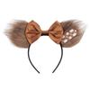 Fashion New Brown Beauty And Beast Mouse Ears Headband 5" Headwear Boys Girls Festival Party Hair Accessories Women Gift