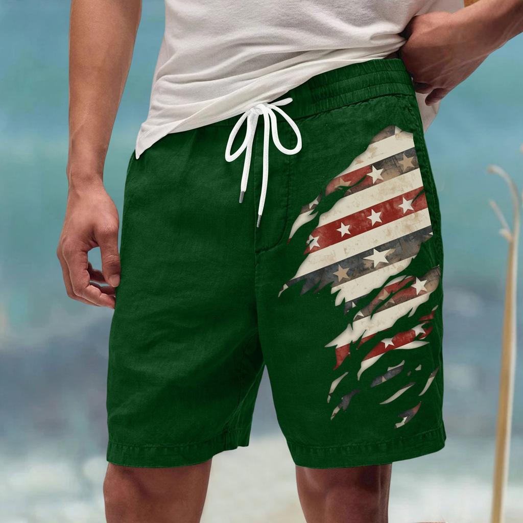 Men's Summer Large Casual Loose Sports Pants Beach Shorts