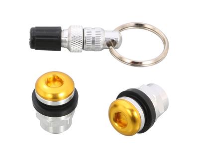 Kitaco 0901-509-00270 Invisible Air Valve Set Type 2 (Gold) for K/CON Pro Tubeless Wheels