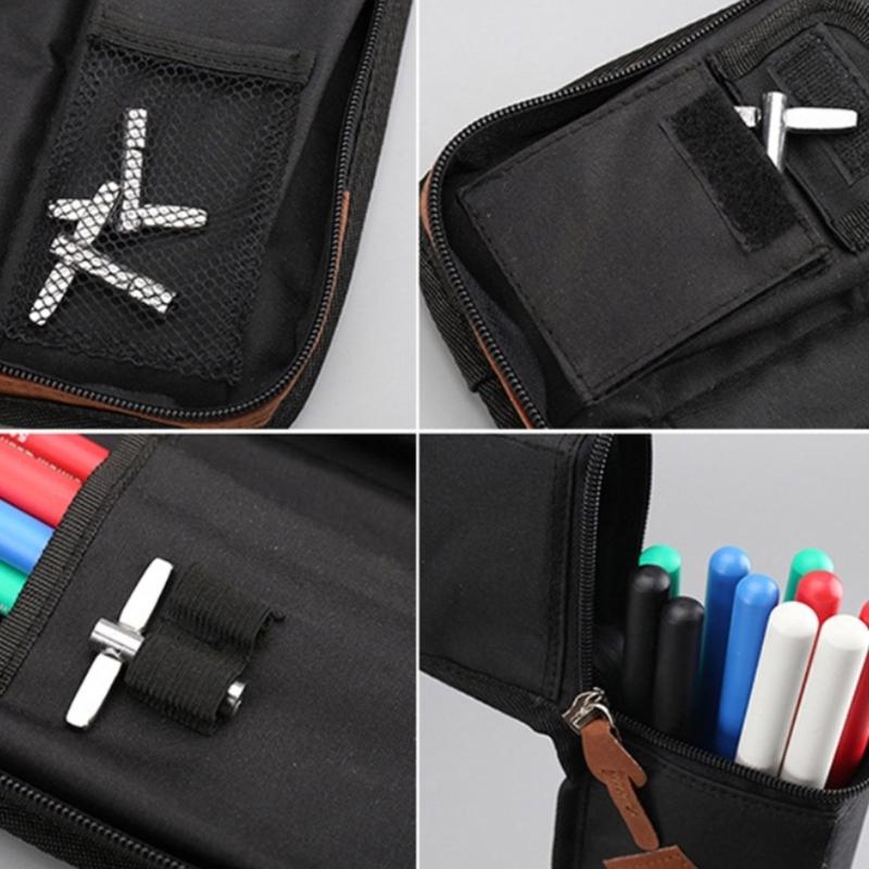 Music Drum Sticks Pouch Drumsticks Bag Drum Sticks Case Perfect for Music Enthusiasts and Studio Recording Session