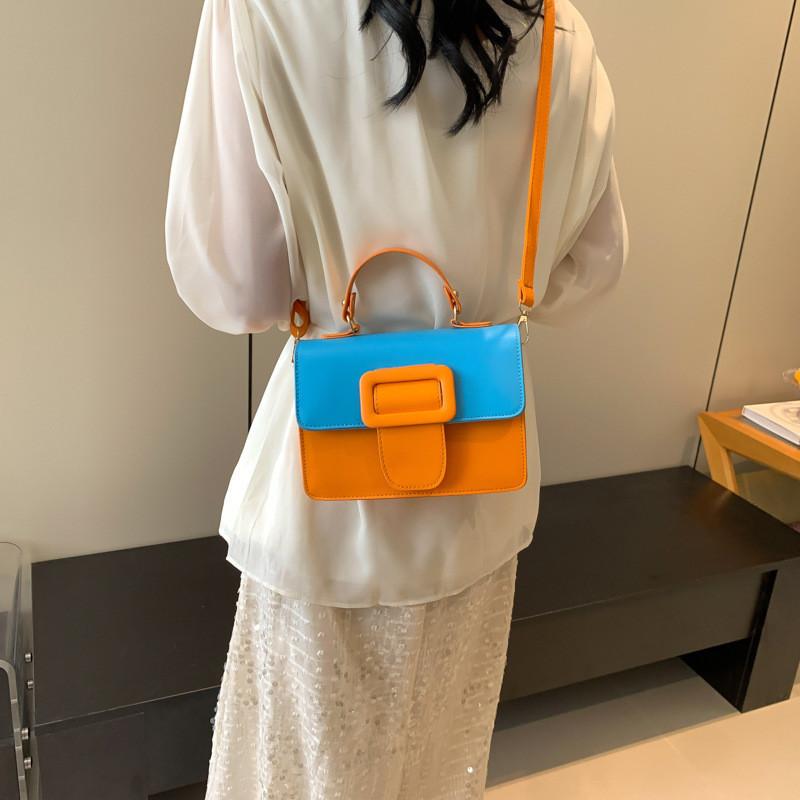 Wholesale Fashionable Small Square Bag With Contrast Stitching For Women