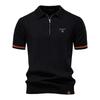 Gant 2025 Spring/Summer Embroidered New Men's Business Casual Woolen Polo Shirt, Flip Collar Knitted Polo Shirt, Short Sleeve