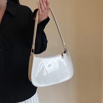 Retro Solid Color PU Leather Shoulder Underarm Bag Women's Fashi Handbags Casual Purses and Handbag Ladies Hobo Bags