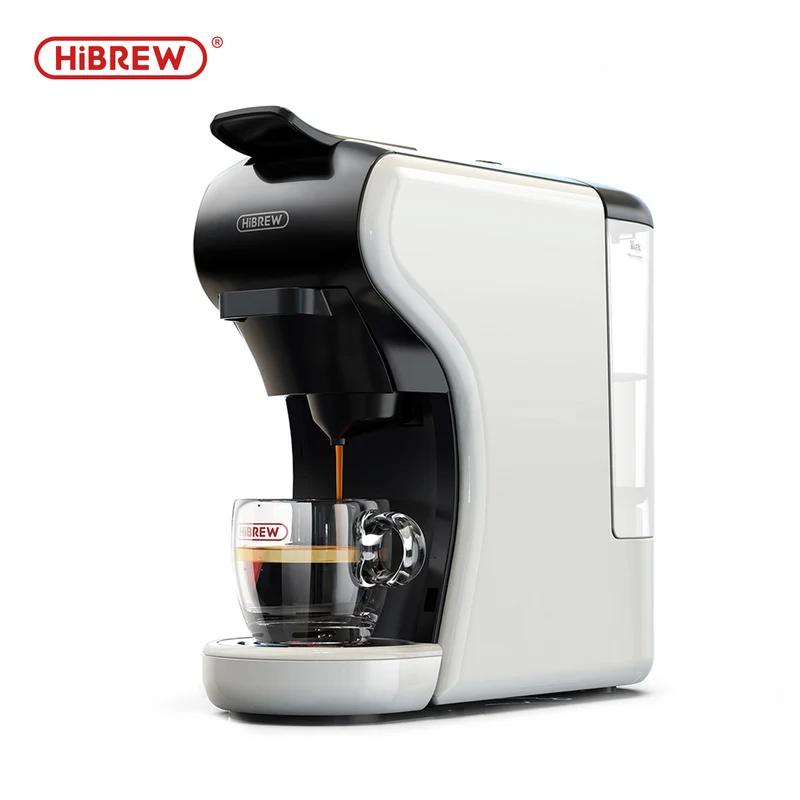 HiBREW H1A 1450W 19 Bars 4 en 1 Chaude & Froide Multi-Capsules Expresso Cafetière Pod Machine à Café blanc