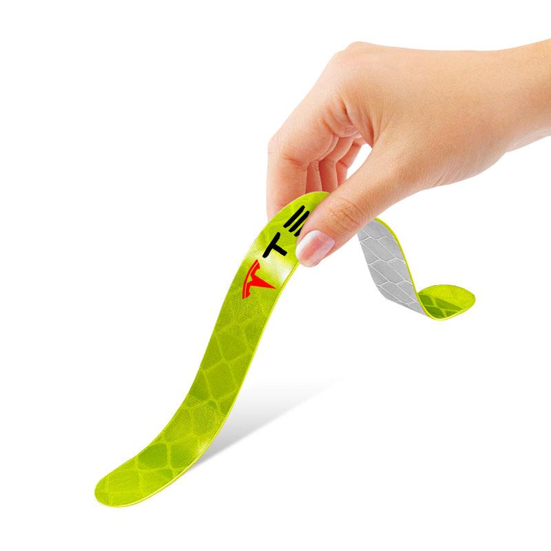 Car Wheel Hub Reflective Stickers Tire Rim Luminous Accessories For Tesla Model 3 Model X S 2016-2020 Decals TM3 TMX TMS Decal