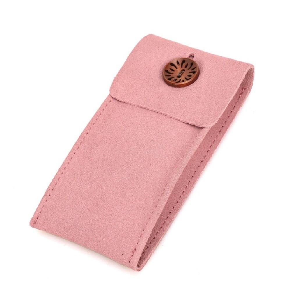 With Inserts Travel Watch Case Cow Suede Watch Storage New Watch Pouch розовый