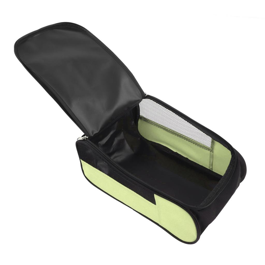 Dustproof Breathable Golf Shoe Bag Portable Golf Shoe Storage Bag for Travel Men Women Black Green