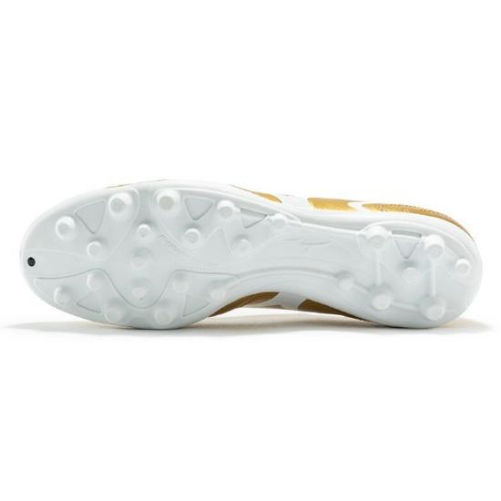 Mizuno Monarcida Neo II Punta Rotonda Allacciatura Top Basso AG (Borchie corte in gomma) Scarpe da calcio P1GA210650 in pelle sintetica, antiscivolo, resistenti, traspiranti