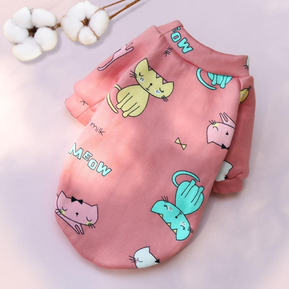 Pet Dou Cat Two-legged Clothing Sweater Spring Autumn Winter Pattern Dog Cat Teddy Clothing Supplies Dog Clothes