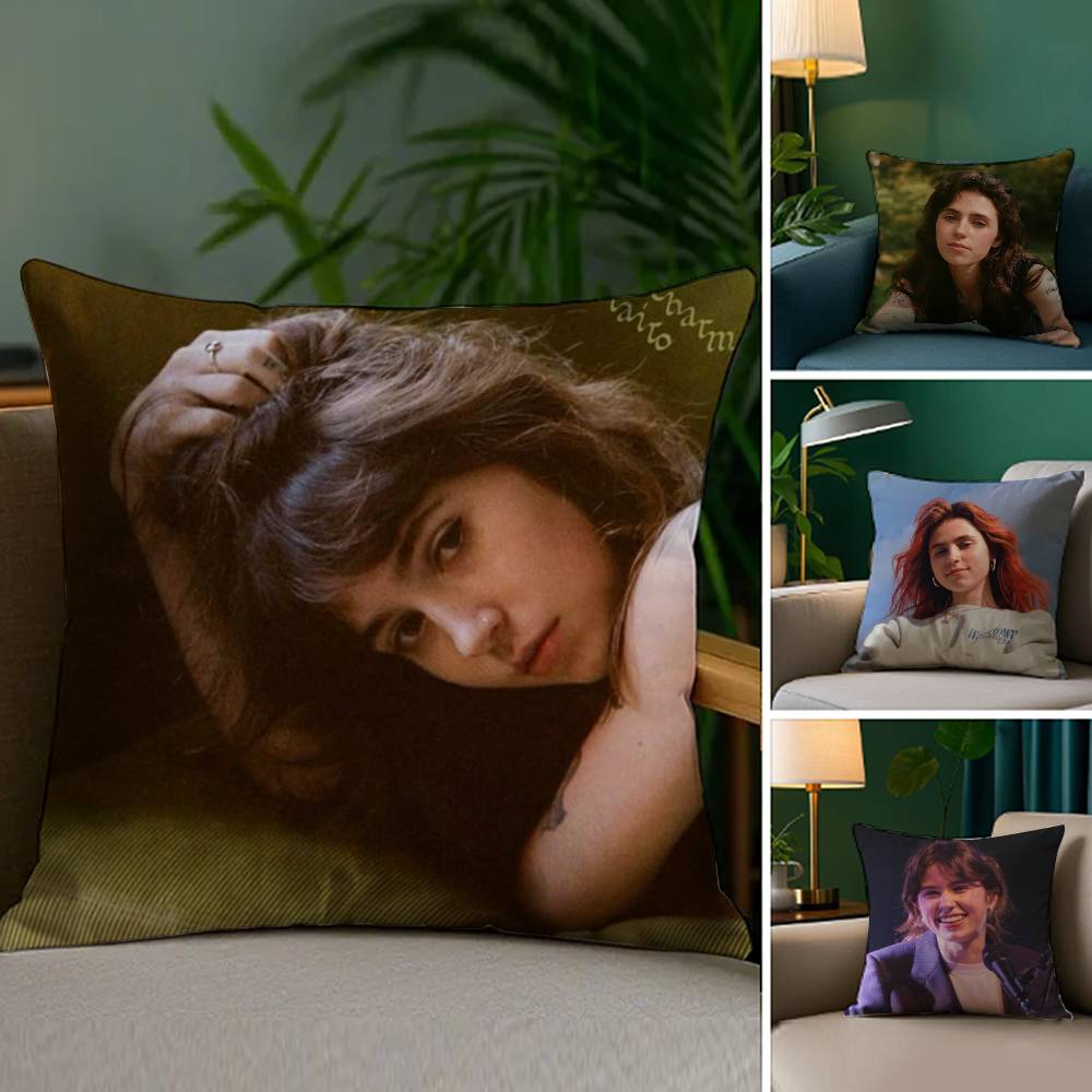 Singer C-Clairo Charm Pillow Case Sofa Living Room Bedroom Double-Sided Printing Square Cushion Nap Time Pillow Case