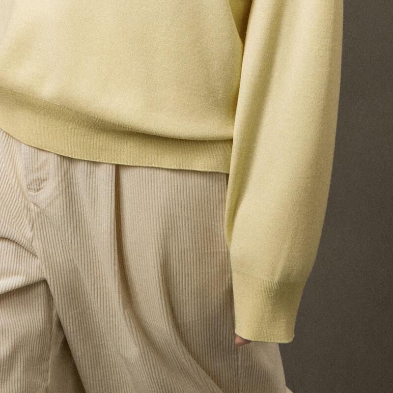 LESS 2023 Autumn Long Sleeve Wool Pullover