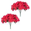 1/2Pcs Hanging Artificial Bougainvillea Speetabilis with Coconut Palm Flower Basket UV Resistant Fake Flower Indoor Outdoor Faux Bloom Decoration