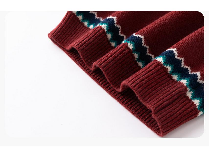 Dudujia Baby Red Sweater - Winter Knitwear for Boys, Festive New Year Collection