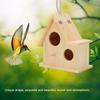 Wood Bird Nests Outdoor Birdhouse Breeding Box Bird Cage for Garden Backyard Balcony Decor