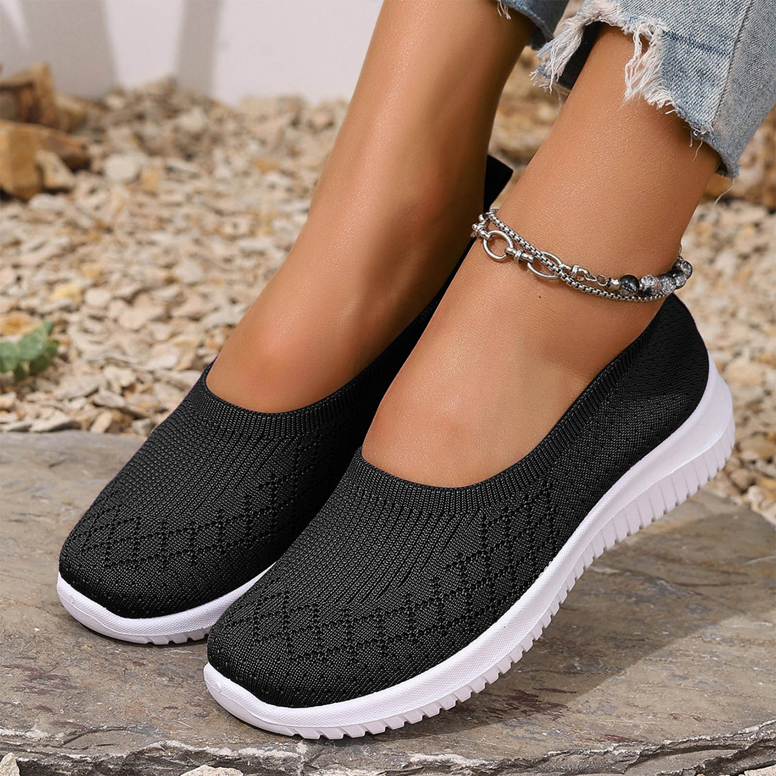 Orthopaedic Shoes Women S Walking Shoes Women S Lightweight Width Mesh Breathable Casual Running Womens Shoes Size 13 Casual 38 чёрный