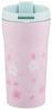 Skater Stainless Steel Mug, Cherry Blossom Pattern, Comfortable, 360ml, Convenience Store Coffee Compatible, SMV4-A