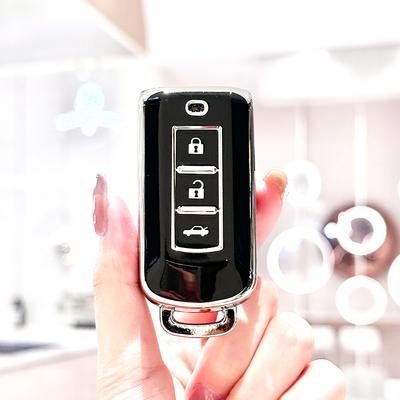 For Mitsubishi Lancer Eclipse Outlander Mirage Keyless Entry TPU Auto Keyless Protector Shell Fob Holder Smart Key Case Cover